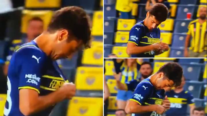 Fenerbahce Player Awkwardly Tries To Kiss Club Crest On Puma Third Kit, It's The Best Thing You Will Watch