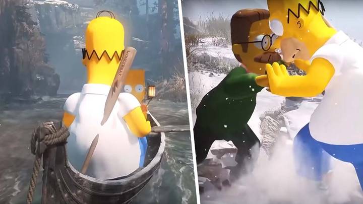 This Simpsons X 'God Of War' Crossover Is Brilliantly Unhinged