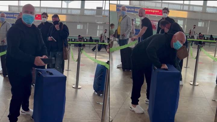 Dad Left Humiliated After Son Plays Incredible X-Rated Prank On Him In Airport