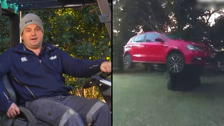 Aussie Legend Stops Woman Stealing His Car By Using A Forklift