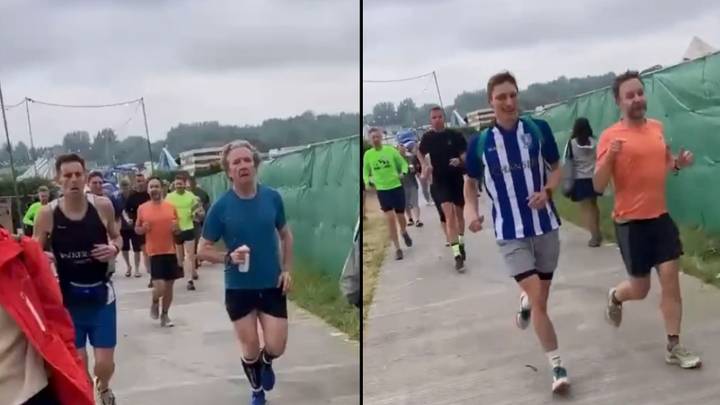 People Spotted Out On Morning Jog At Glastonbury Festival
