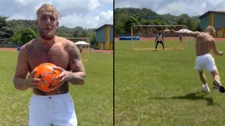 People Rip The P*ss Out Of Jake Paul Over Awful Footballing Ability