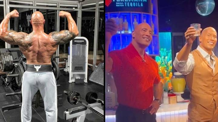 The Rock Wants More Butt On His Waxwork After Seeing The One Next To Him