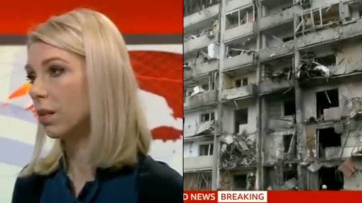 BBC Journalist Is Shown Destroyed Family Home In Ukraine Live On Air