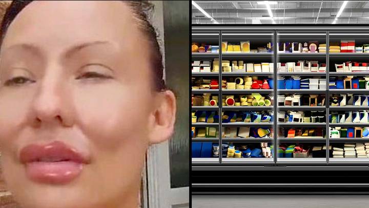 女人解释了为什么她在豪华超市的奶酪过道中放屁