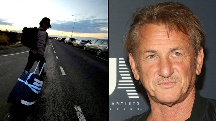 Sean Penn Flees Ukraine By Walking To Poland