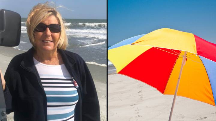 Woman killed after wind whips up beach umbrella and impales her in the chest