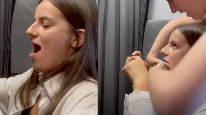 Student Forced To Pop Dislocated Jaw Back In Place After Huge Yawn During Flight