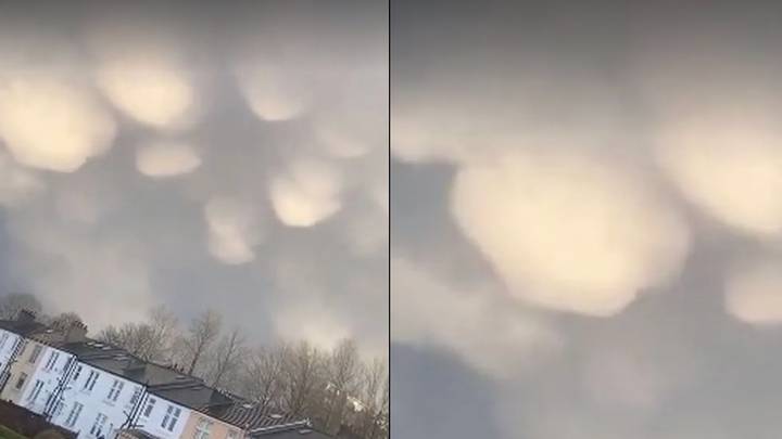 Weird 'Boob Clouds' Spotted In Darkening Skies As Storm Hits UK