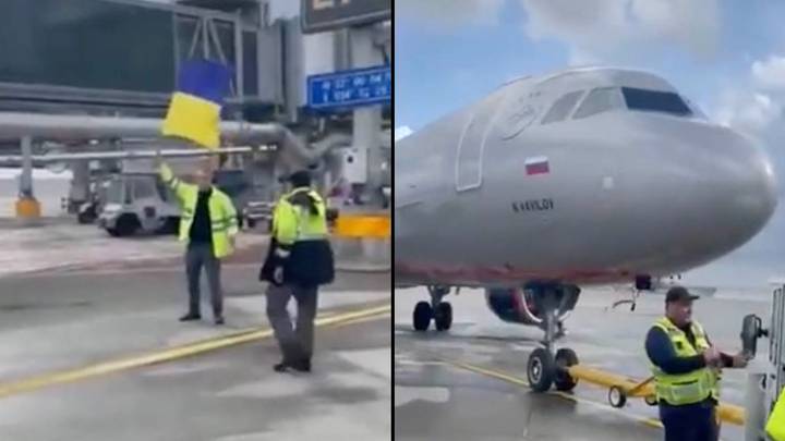 Russian Aircraft Signalled With Ukraine Flag At Tel Aviv Airport