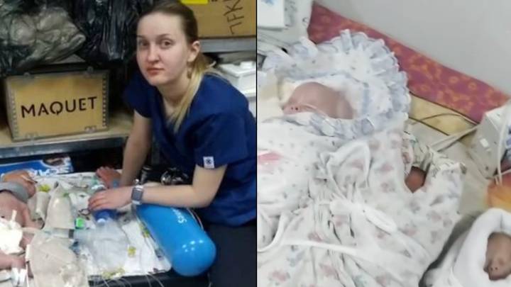 Nurses And Doctors Care For Newborns In Makeshift Bomb Shelter In Ukrainian Hospital