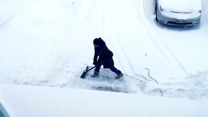Politician Sparks Backlash After Posting Photo Of Wife Shovelling Snow After 12-Hour Shift