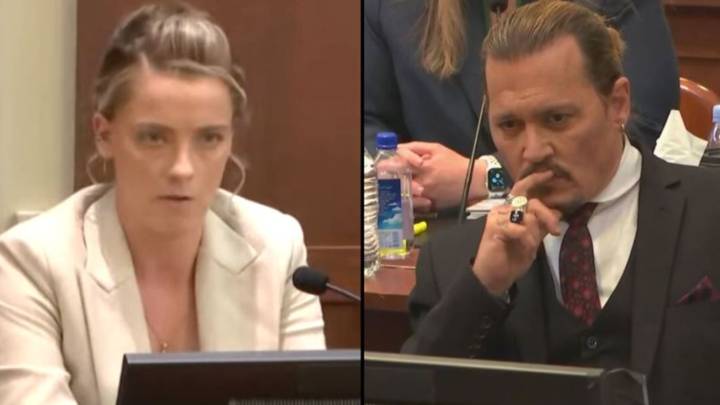 Johnny Depp Appears To Look At Amber Heard's Sister Straight In Eyes As She Takes To Stand
