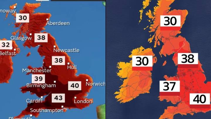 Met Office's 2050 Summer Heatwave Prediction Looks Scarily Similar To Next Tuesday's Forecast