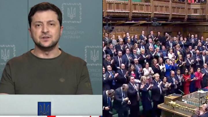 President Zelenskyy Receives Huge Standing Ovation Addressing MPs In House Of Commons