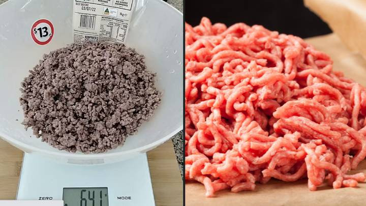 澳大利亚购物者在她的1公斤超市碎肉后烟熏吞噬641克一次煮熟