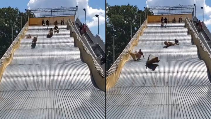 Giant slide closed down hours after opening because of major design error
