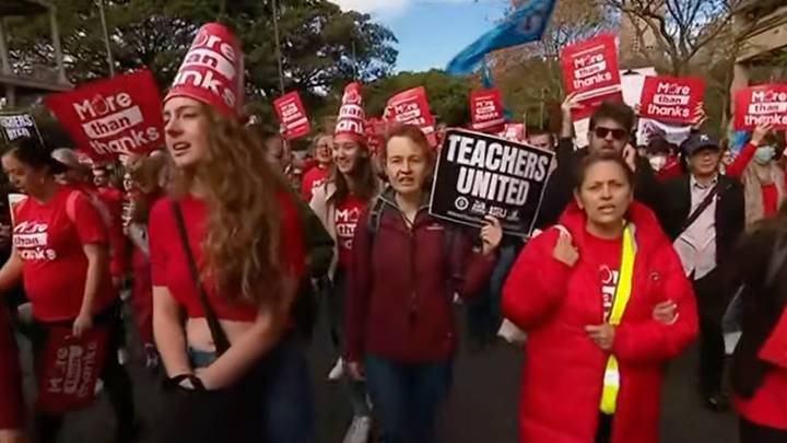 为什么老师在新南威尔士州罢工？