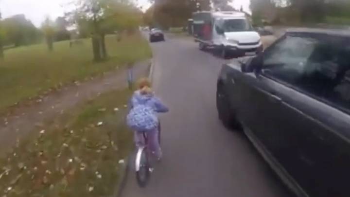 Cycling Campaigner Says 'New Highway Code Rules' Are Needed After Range Rover Almost Hits Young Girl On Bike