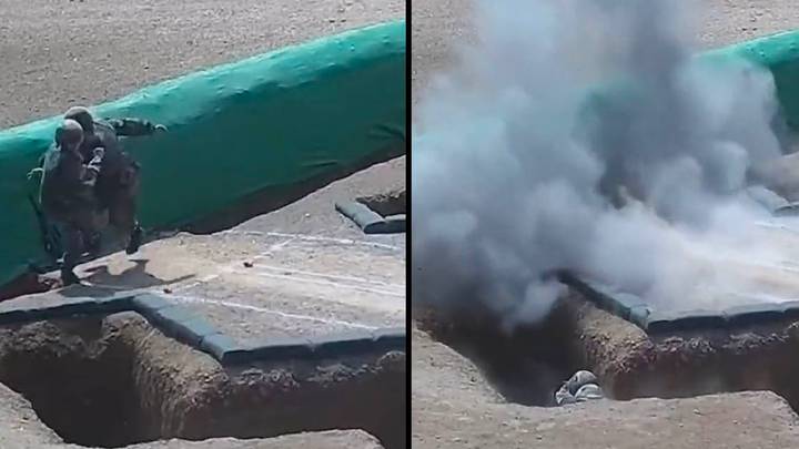 Panicked Army Recruit Narrowly Escapes Being Blown Up After Dropping Hand Grenade On Floor