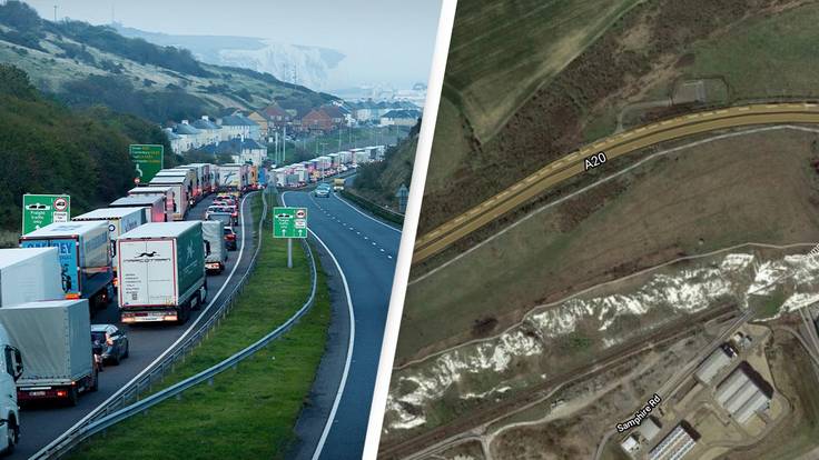 Dover Lorry Queue So Long It Can Be Seen From Space