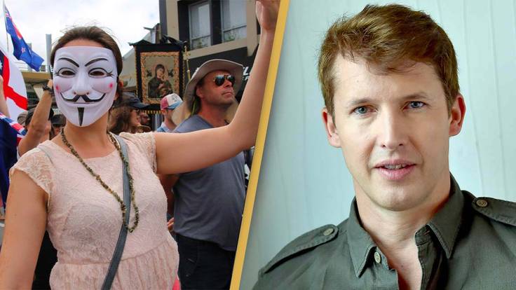 James Blunt Makes Insane Offer To Police To Help With Anti-Vaccine Protesters