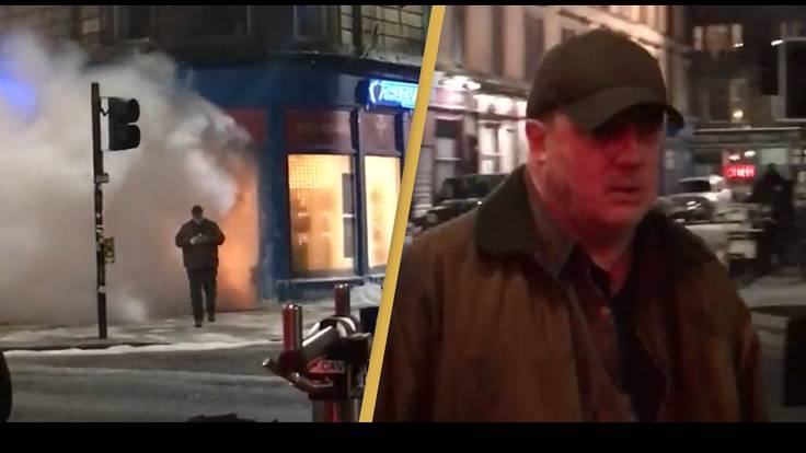 Brendan Fraser Strolls Out Of Burning Building In Leaked Batgirl Footage
