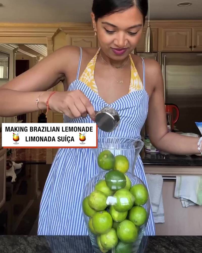 Making Brazilian Lemonade AKA Limonada Suíça 🍹🇧🇷