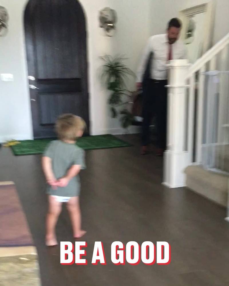 Little lad tells his dad to 'be a good fart machine'
