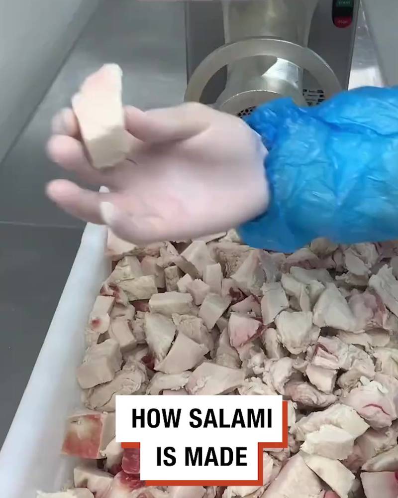 How Salami Is Made 😯🥩