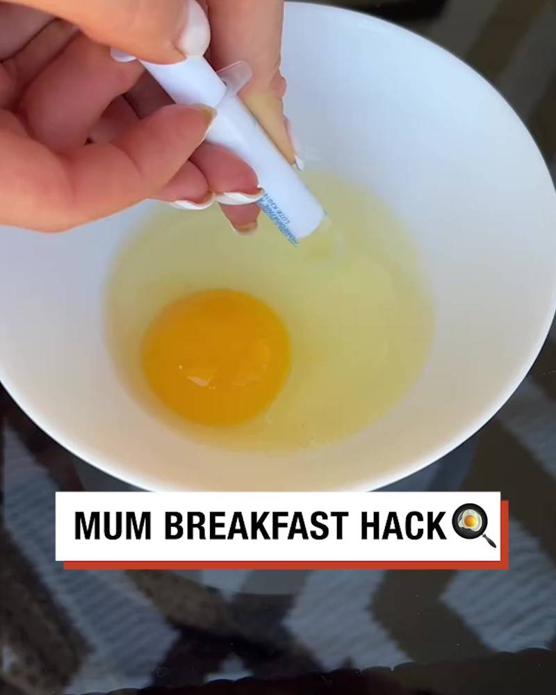 Mum's brilliant egg breakfast hack