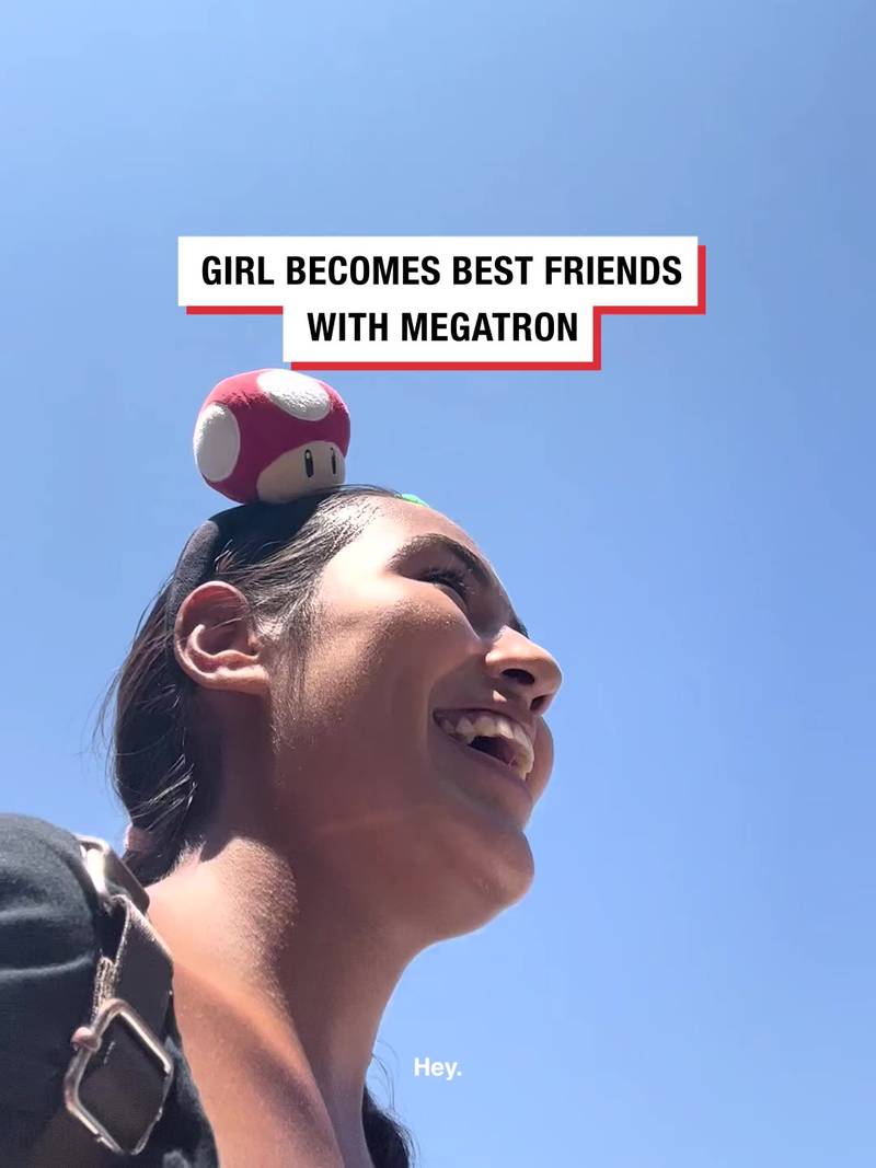 Girl Becomes Best Friend With Megatron