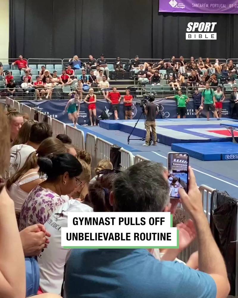 Gymnast Pulls Off Unbelievable Routine