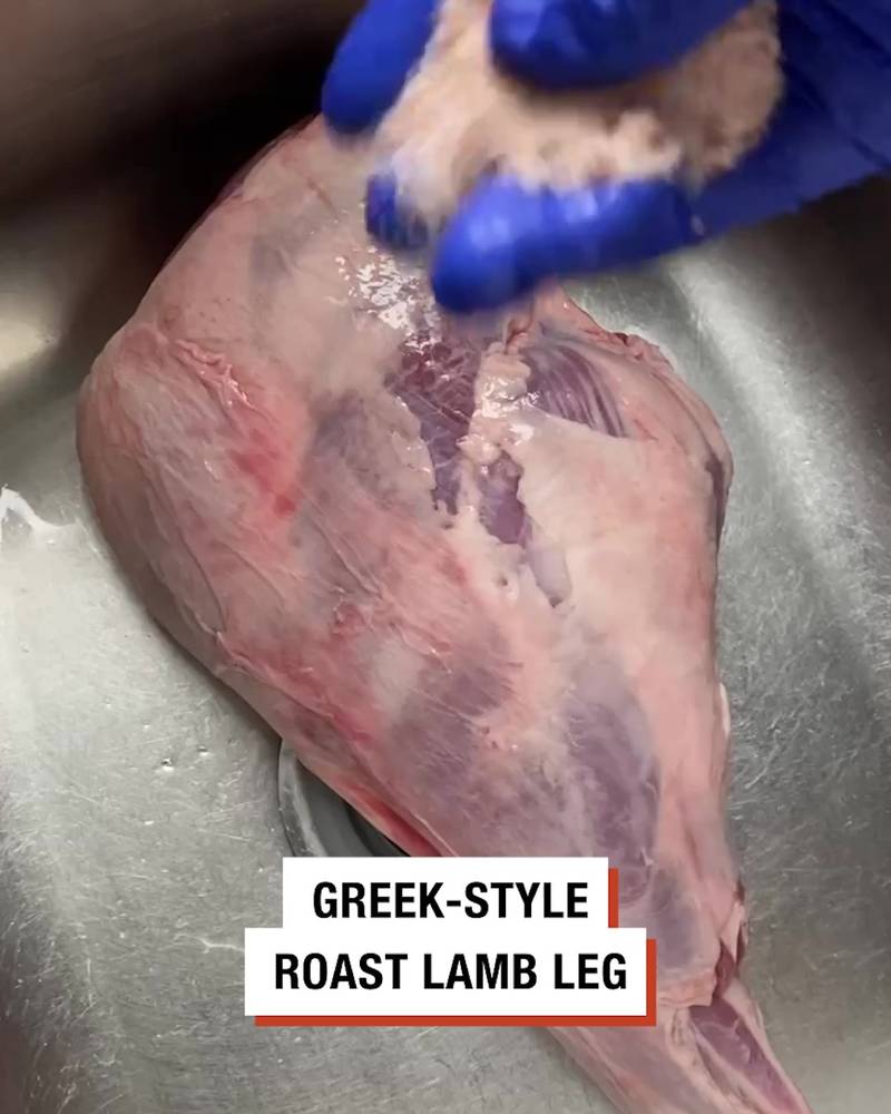 Greek-Style Roast Lamb Leg 🍖🇬🇷
