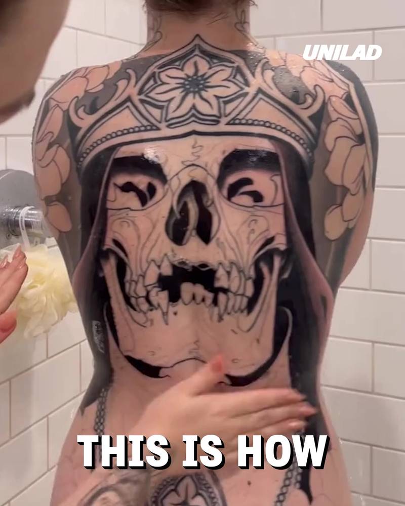 LADbible Video hub Aftercare for my full back tattoo