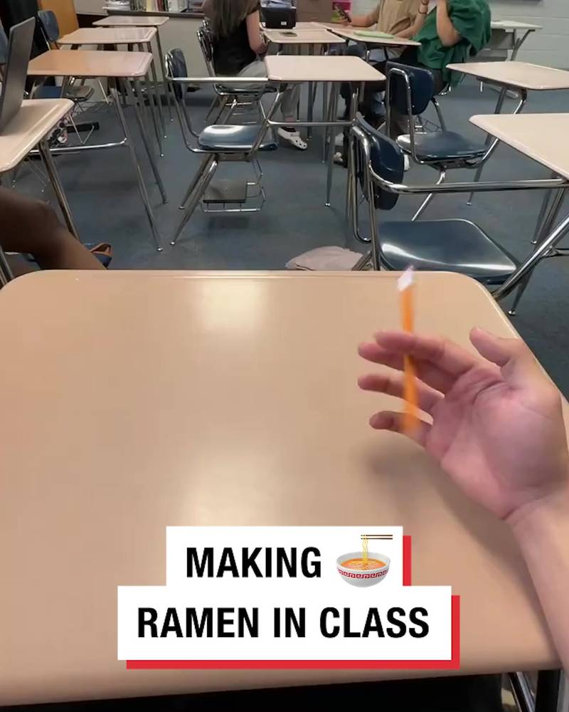 Making Ramen in Class