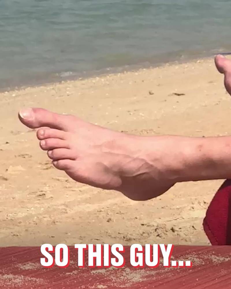 That is one big toe