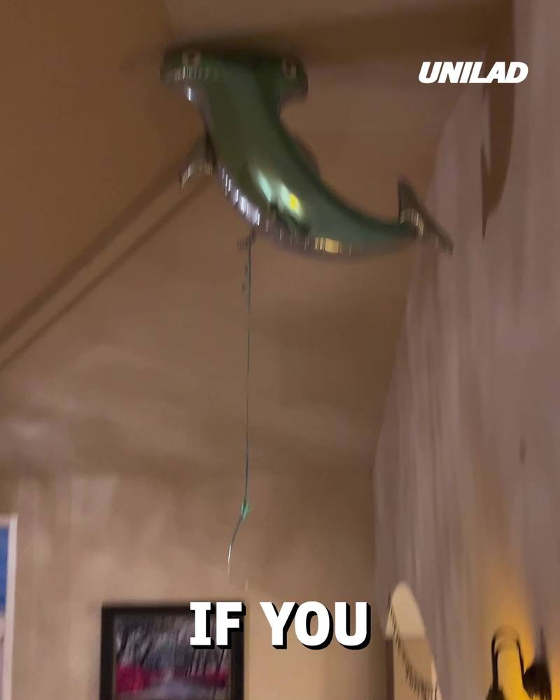 Hack for getting helium balloon down from ceiling
