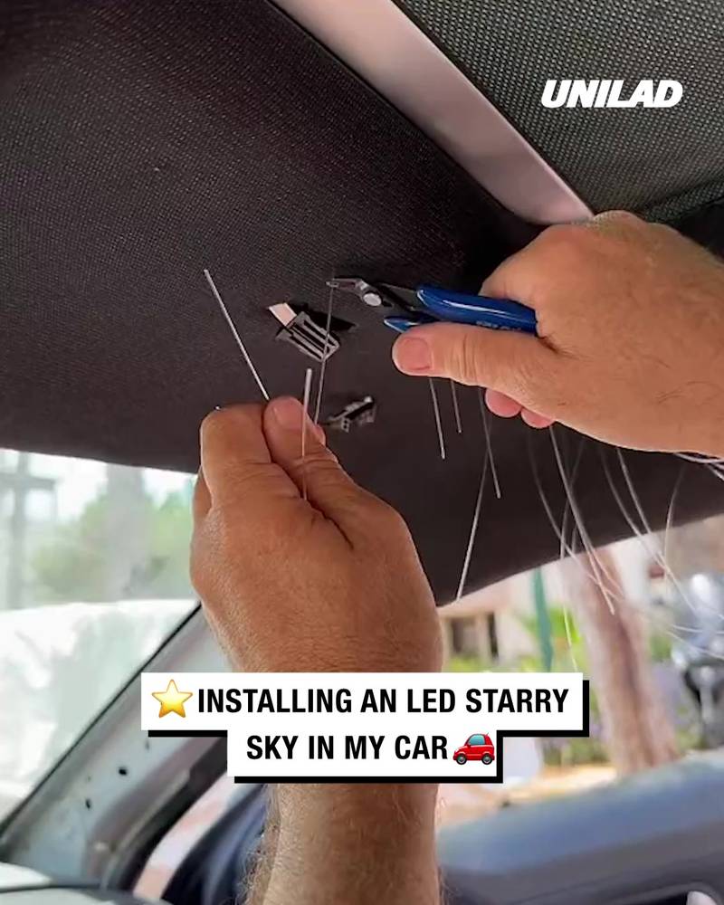 Installing an LED Starry Sky in my car