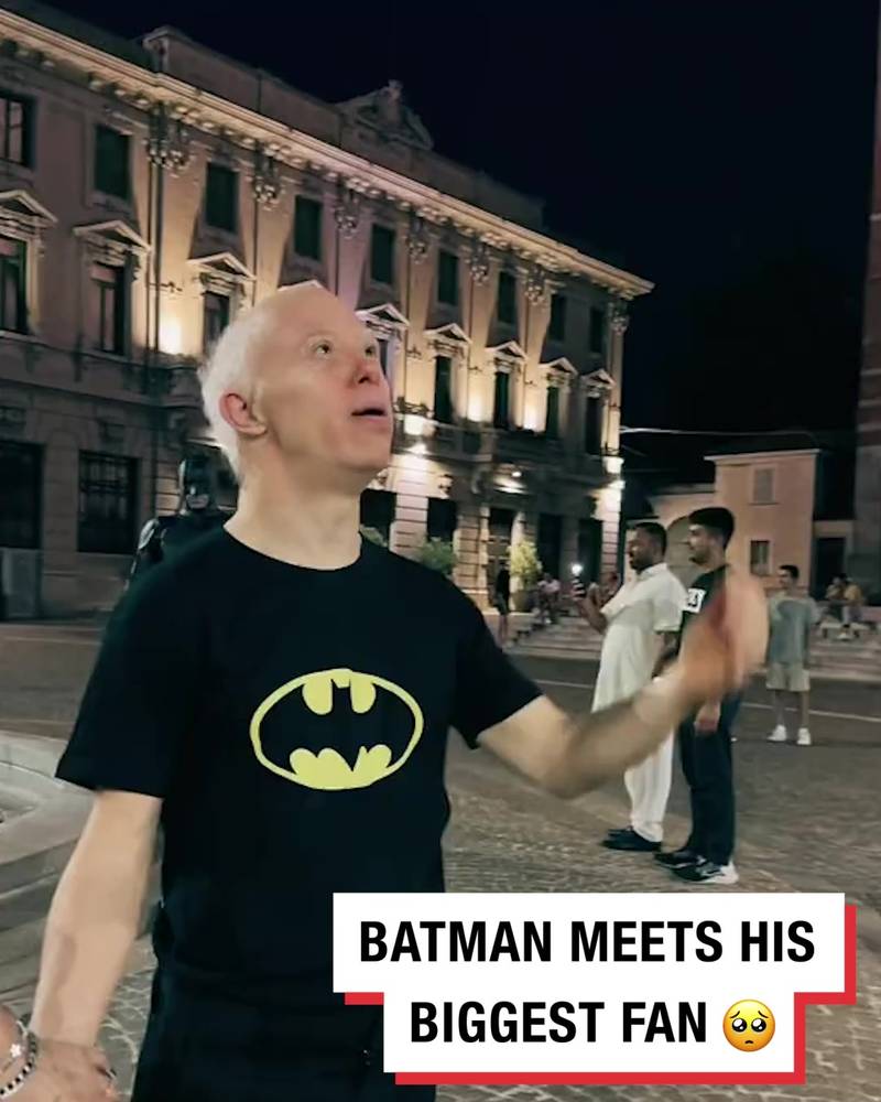 Batman meets his biggest fan