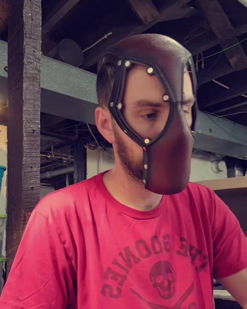 Assembling Deadpool 3D printed mask