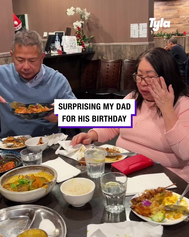 Surprising Dad on his birthday