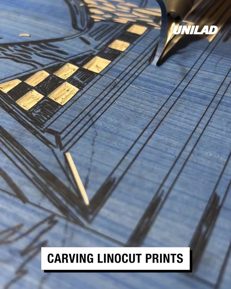Carving Linocut Prints