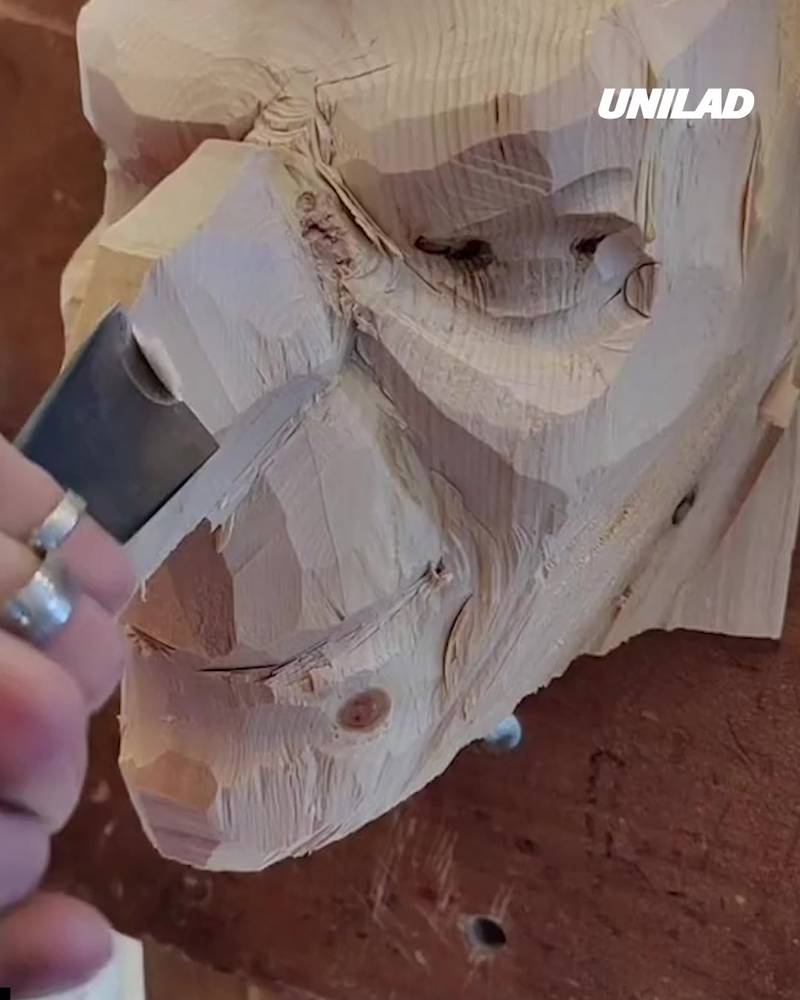 Incredibly Detailed Wood Carving