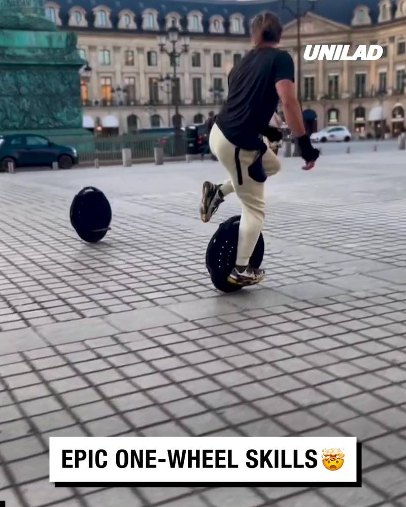 Skills on one wheel