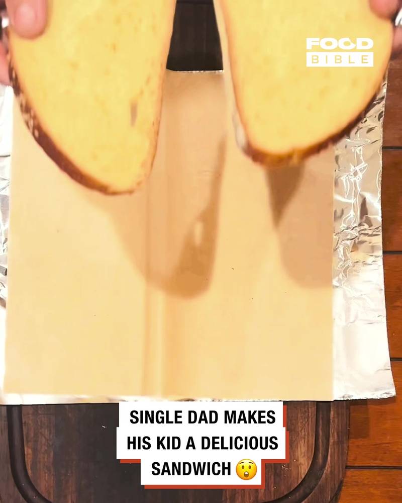 Single dad makes his kid an awesome sandwich