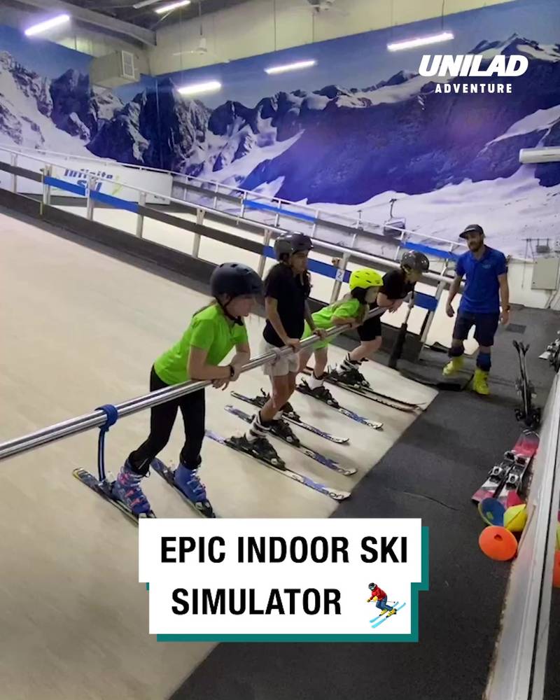 Epic indoor ski simulator ⛷️