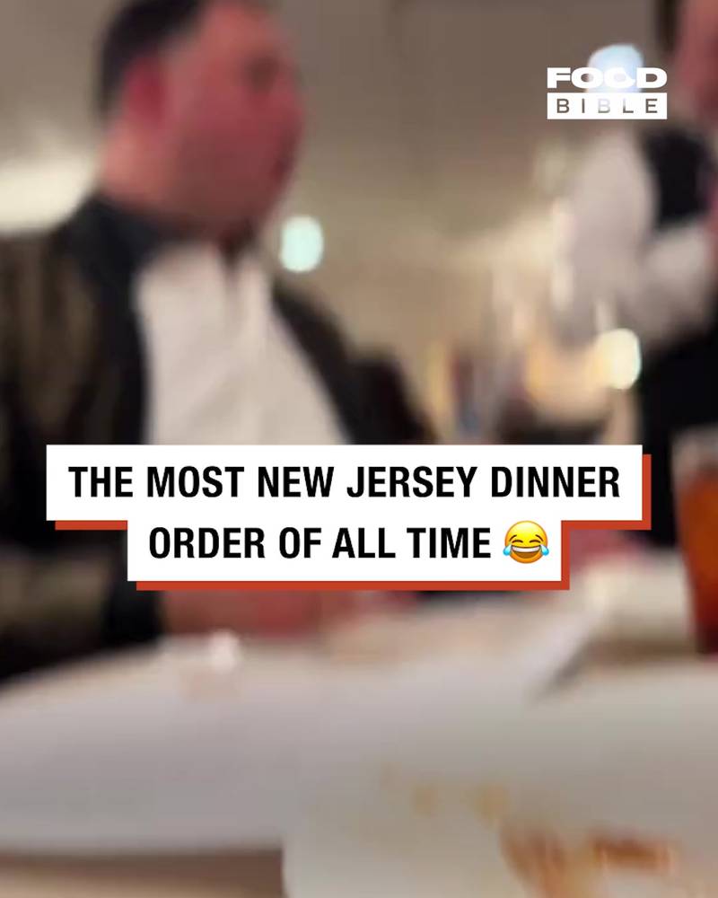 The Most New Jersey Dinner order