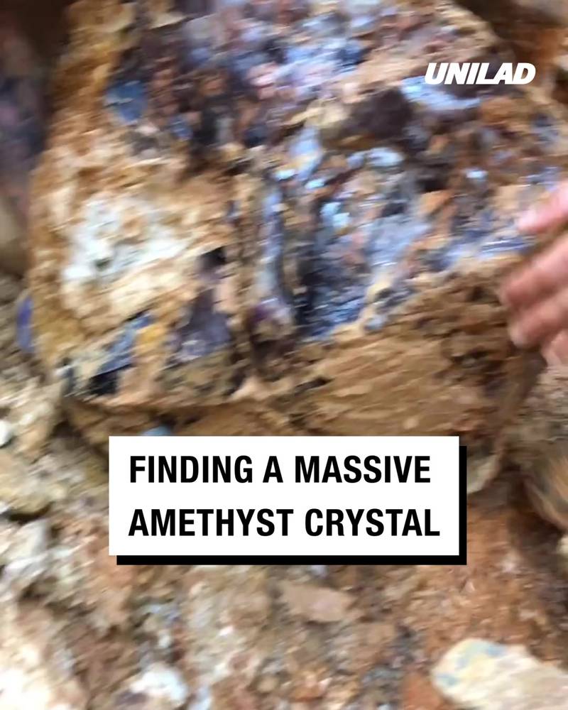 Finding A Massive Amethyst Crystal