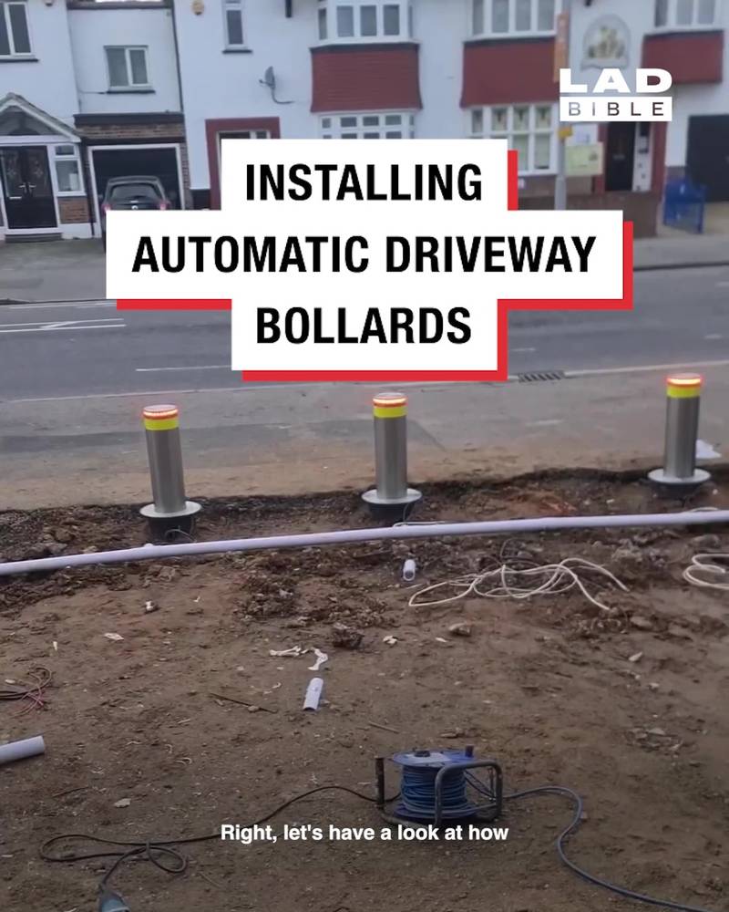 Installing automatic bollards for home